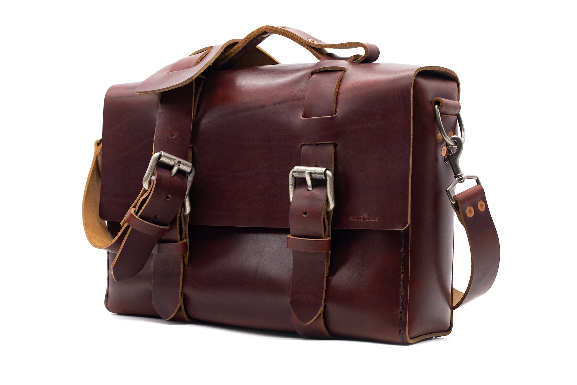 Limited Edition No. 4313 - Minimalist Standard Leather Satchel in Clement Brown - ONLY 1 MADE