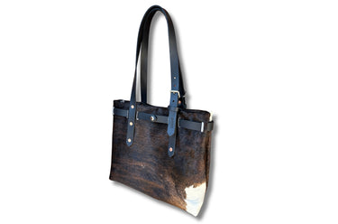 Limited ColsenKeane No. 719 Tote in Hazelhurst Hair-on Hide | 5/6oz Full Grain Leather | High-Capacity Commuter Bag