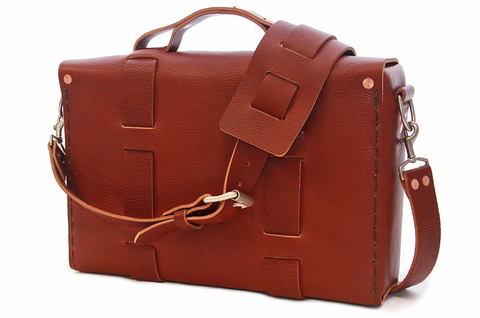 Limited Edition No. 4313 Minimalist Standard Satchel in Rich Pebbled Brown - ONLY 2 LEFT