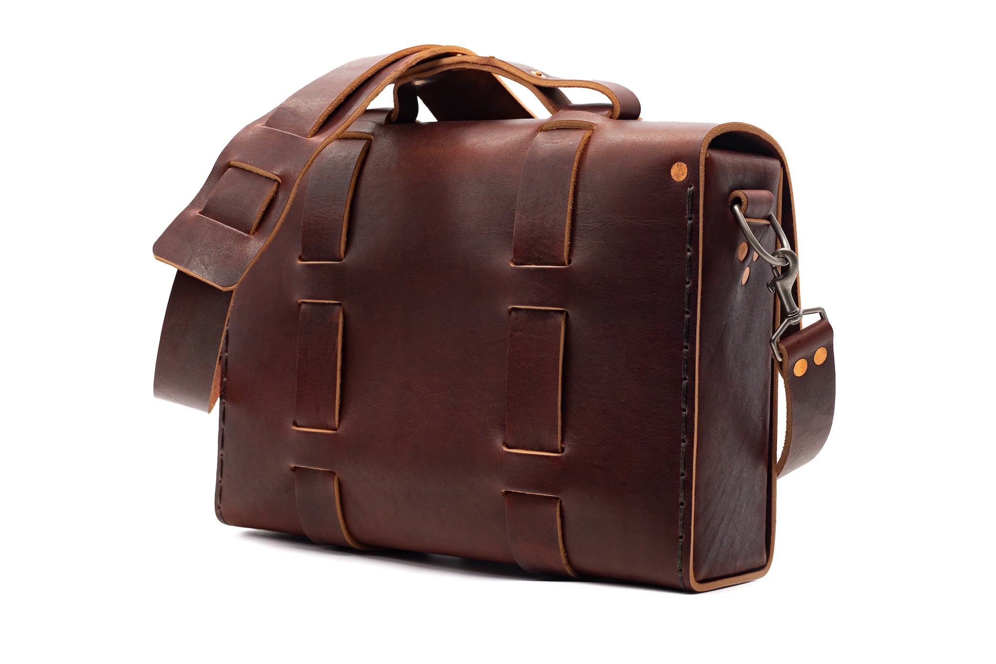 Limited Edition No. 4313 - Minimalist Standard Leather Satchel in Bay St. Brown - ONLY 1 AVAILABLE