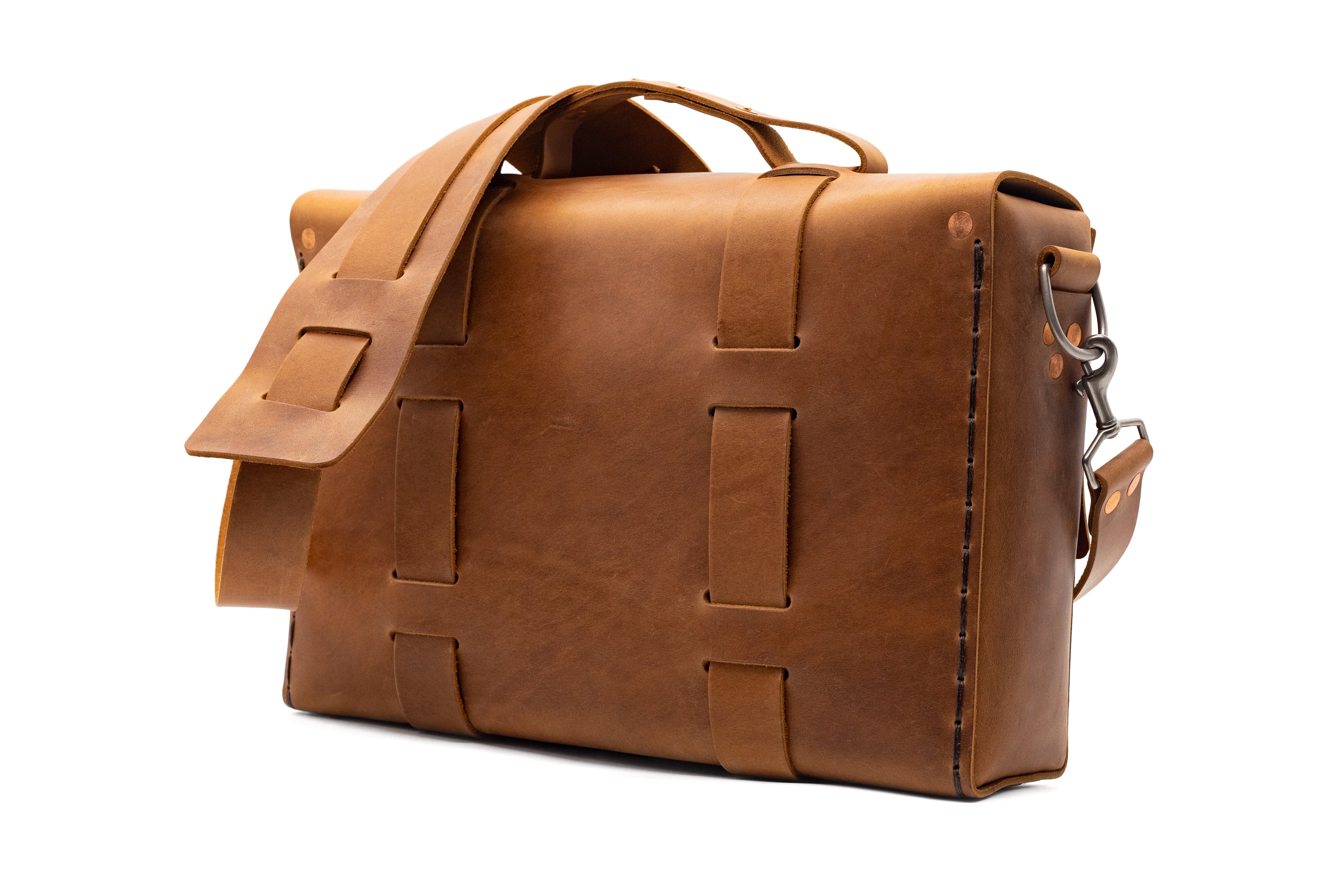 Limited Edition No. 4313 - Minimalist Standard Leather Satchel in Summer Beach - ONLY 2 MADE!