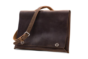 ColsenKeane No. 721 Attaché Case | 5/6oz Full Grain Leather | Slim Minimalist Briefcase