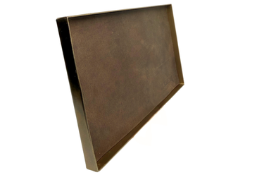 Brass Tulum Tray with leather insert