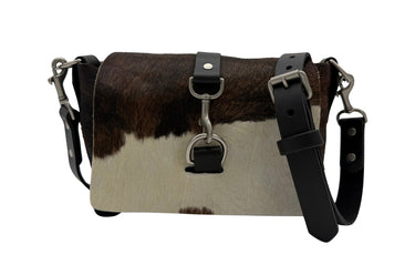 Limited ColsenKeane No. 918 Campbell Crossbody in Hazelhurst Hair-on Hide | 5/6oz Full Grain Leather | Handcrafted Minimalist Purse