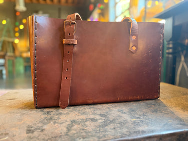 2026 Sample Sale - No. 714 Tote in Havana Brown