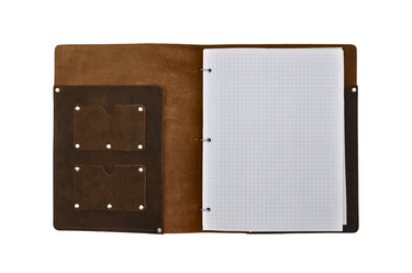 ColsenKeane No. 324 Stitched Ring Journal | 5/6oz Full Grain Leather | Stitched Refillable Binder