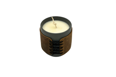 ColsenKeane Exclusive Leather Candle | 12oz Soy Wax | Removable 5/6oz Full Grain Leather Wrap