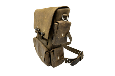 Seasoned No. 1116 - Backpack in Crazy Horse With Upper and Lower Pockets
