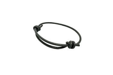 ColsenKeane Original Hand-Tied Leather Bracelet | Hardware-Free Leather Cord | Adjustable All-Leather Minimalist Jewelry
