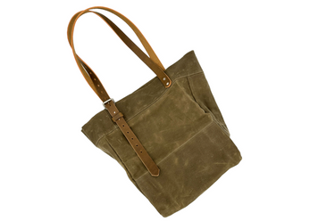 ColsenKeane No. 814 Canvas Tote | Heavy-Duty #10 Duck Canvas | 8/9oz Leather Handles
