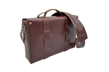 Seasoned No. 4313 - Minimalist Leather Satchel in Havana Brown