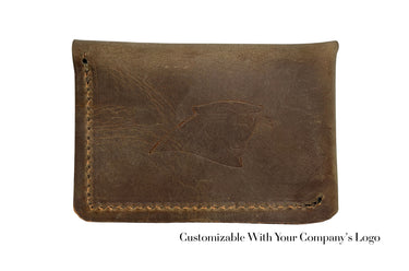 ColsenKeane No. 3263 Card Wallet With Snap | 5/6oz Full Grain Leather | Leather Card Case For Business Cards