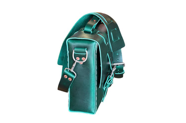 ColsenKeane No. 4313 Minimalist Satchel | 8/9oz Full Grain Leather | Hand-Stitched EDC Bag in Sherwood Forest Green