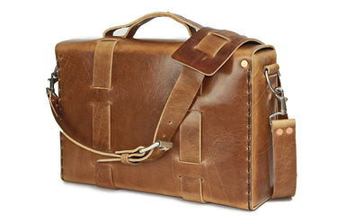 Limited Edition No. 4313 Minimalist Standard Leather Satchel in Glazed Montana - SOLD OUT
