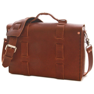 Limited Edition No. 4313 - Minimalist Standard Leather Satchel in Rye Whiskey - ONLY 1 LEFT