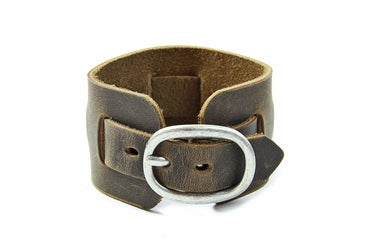 ColsenKeane No. 1113 Leather Cuffs | 5/6oz Full Grain Leather | Handcrafted Adjustable Double & Single Buckle Wristbands