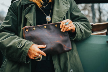 ColsenKeane No. 1320 Winston Pouch | Supple Full Grain Leather | Multi-Size Tech & Clutch Organizer