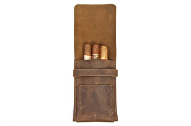 ColsenKeane No. 1219 Leather Cigar Case | Full Grain Leather | Handcrafted Travel Protection