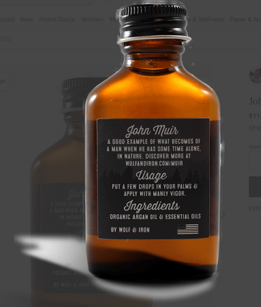 Beard Oil | Wolf & Iron Collection | Lightweight & Fast-Absorbing Formula