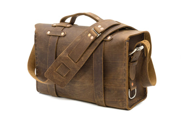 ColsenKeane No. 4311 Classic Satchel | 8/9oz Full Grain Leather | Hand-Stitched Rugged Vintage Heritage Bag