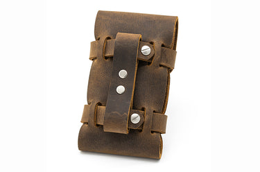 ColsenKeane No. 921 Wearable Phone Pouch | 5/6oz Full Grain Leather | Adjustable Belt-Mounted Phone Case