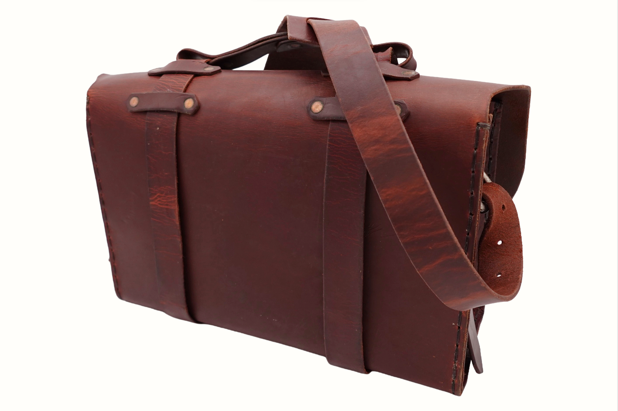 Seasoned Large No. 4311 Classic Satchel in Scotch Grunge with One Divider