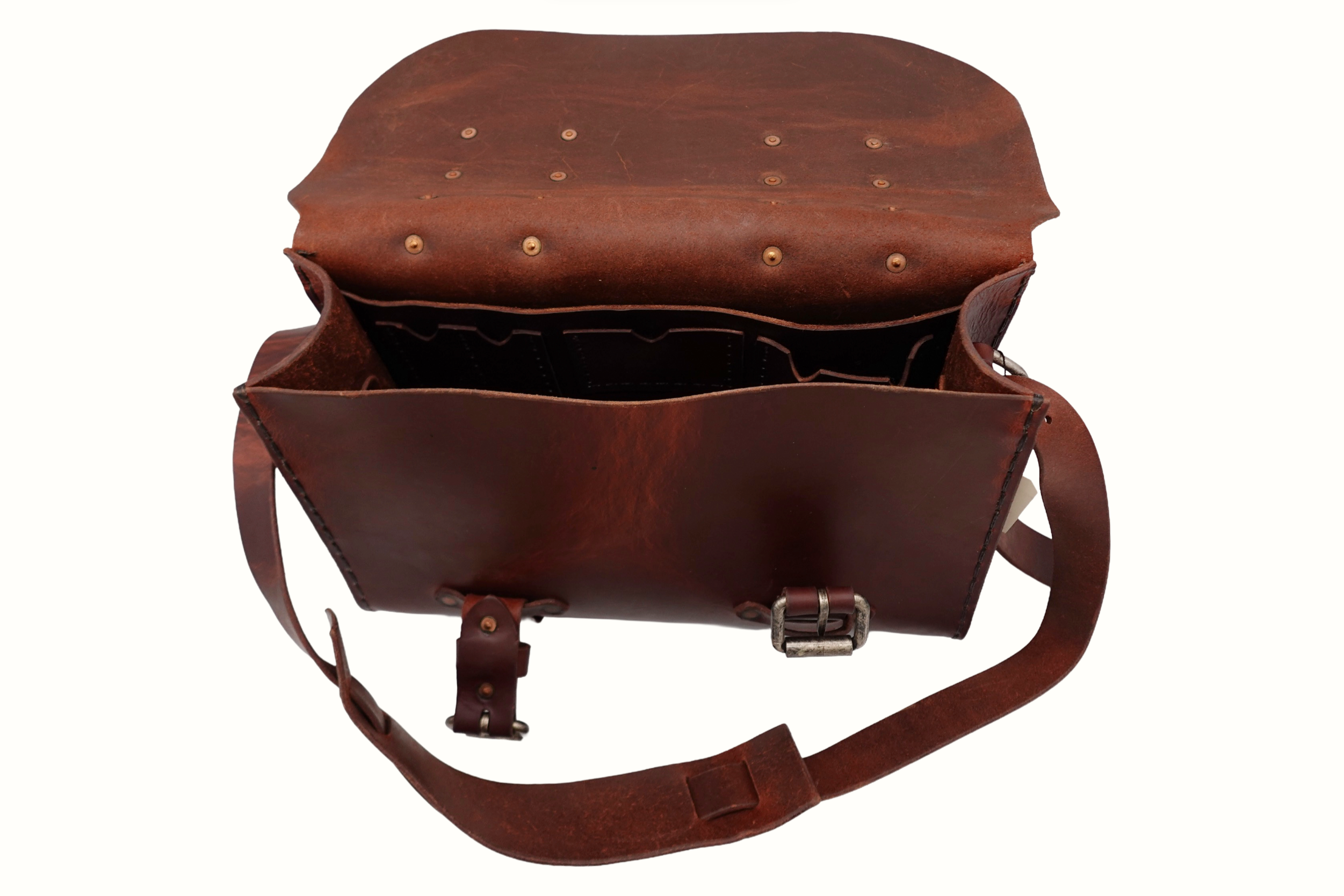 Seasoned Large No. 4311 Classic Satchel in Scotch Grunge with One Divider