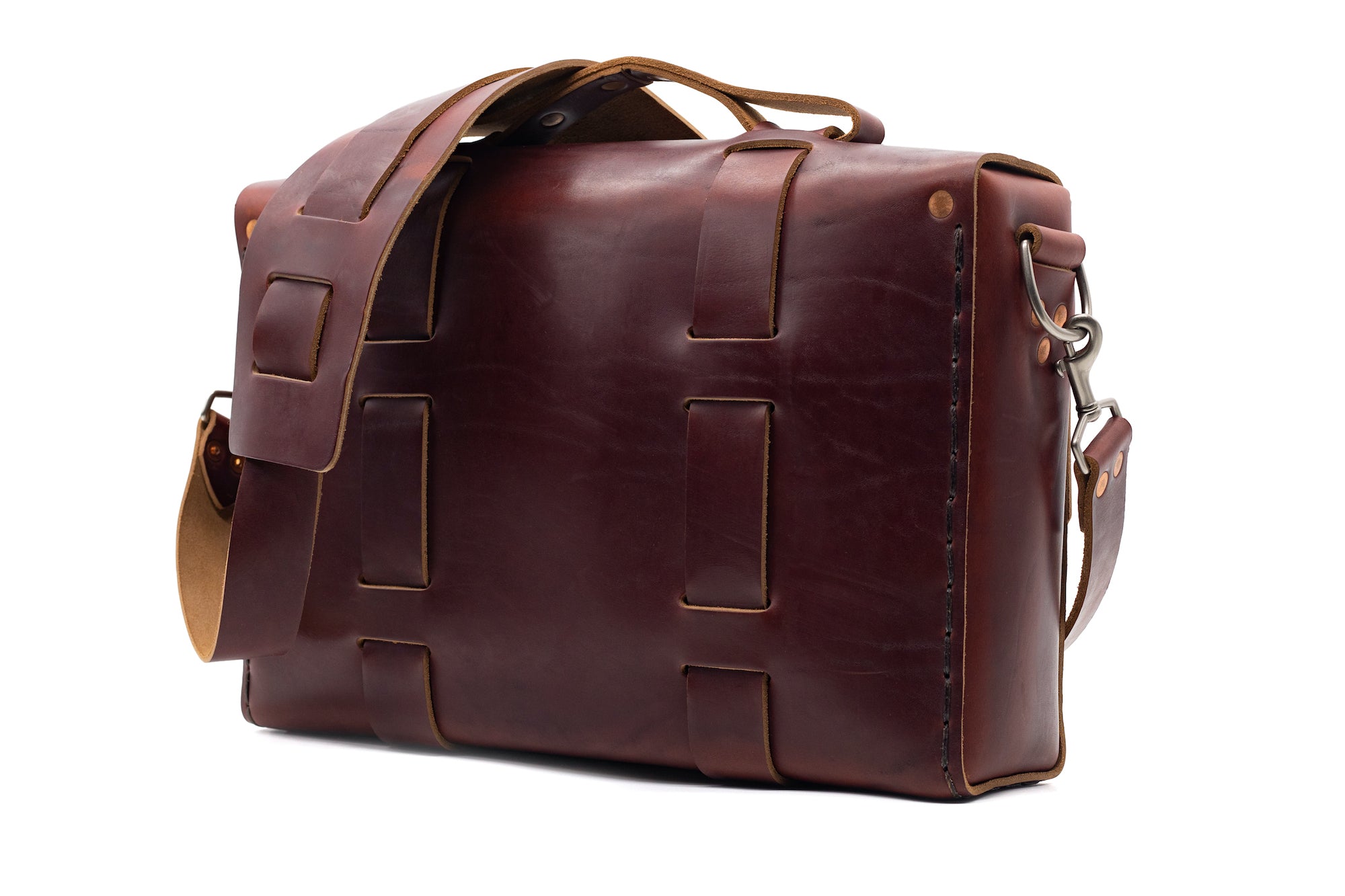Limited Edition No. 4313 - Minimalist Standard Leather Satchel in Clem ...