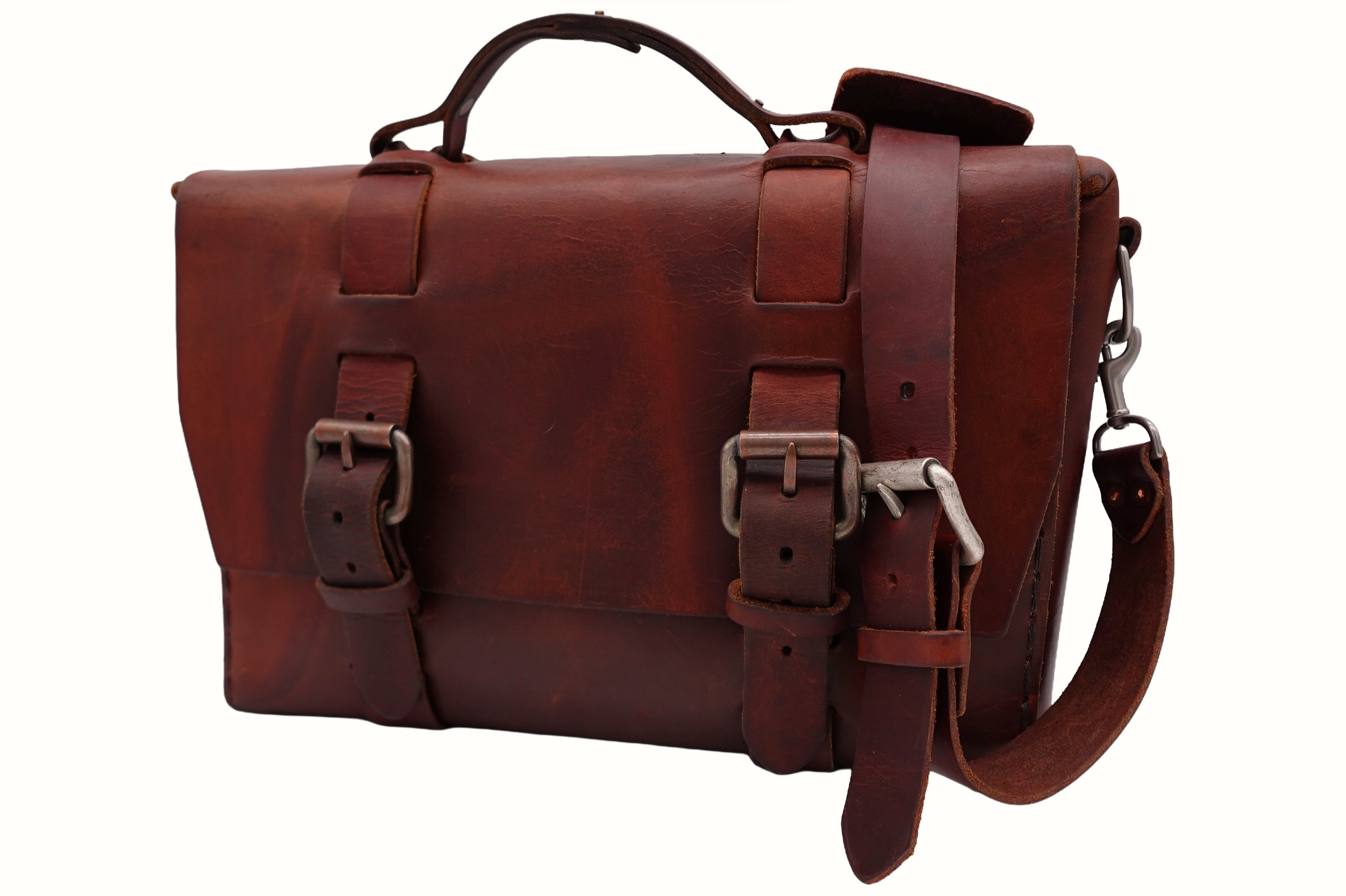SEASONED NO. 4313 - MINIMALIST SATCHEL IN SCOTCH GRUNGE