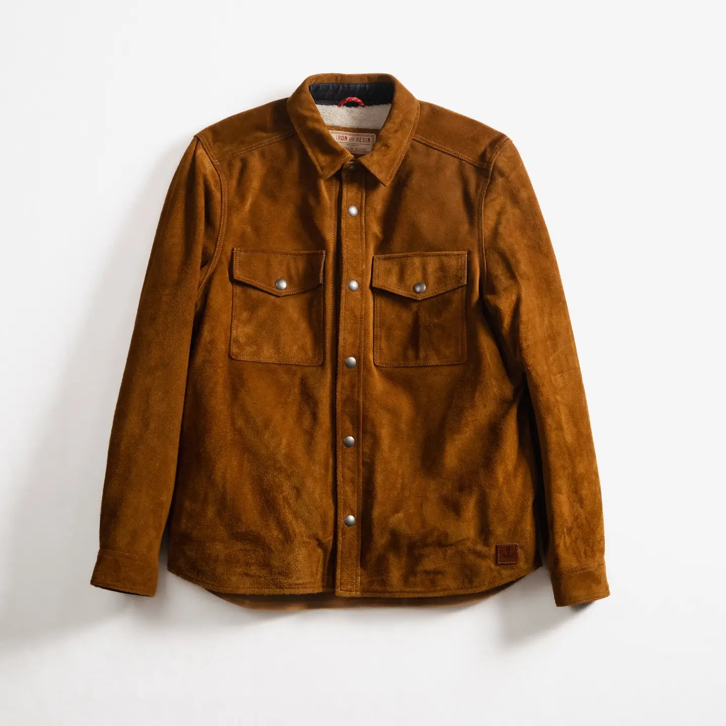Peak Overshirt Buffalo Suede Leather Jacket