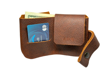 ColsenKeane No. 526 Folded Wallet | 5/6oz Full Grain Leather | Foldable Pouch Style Wallet With Snap