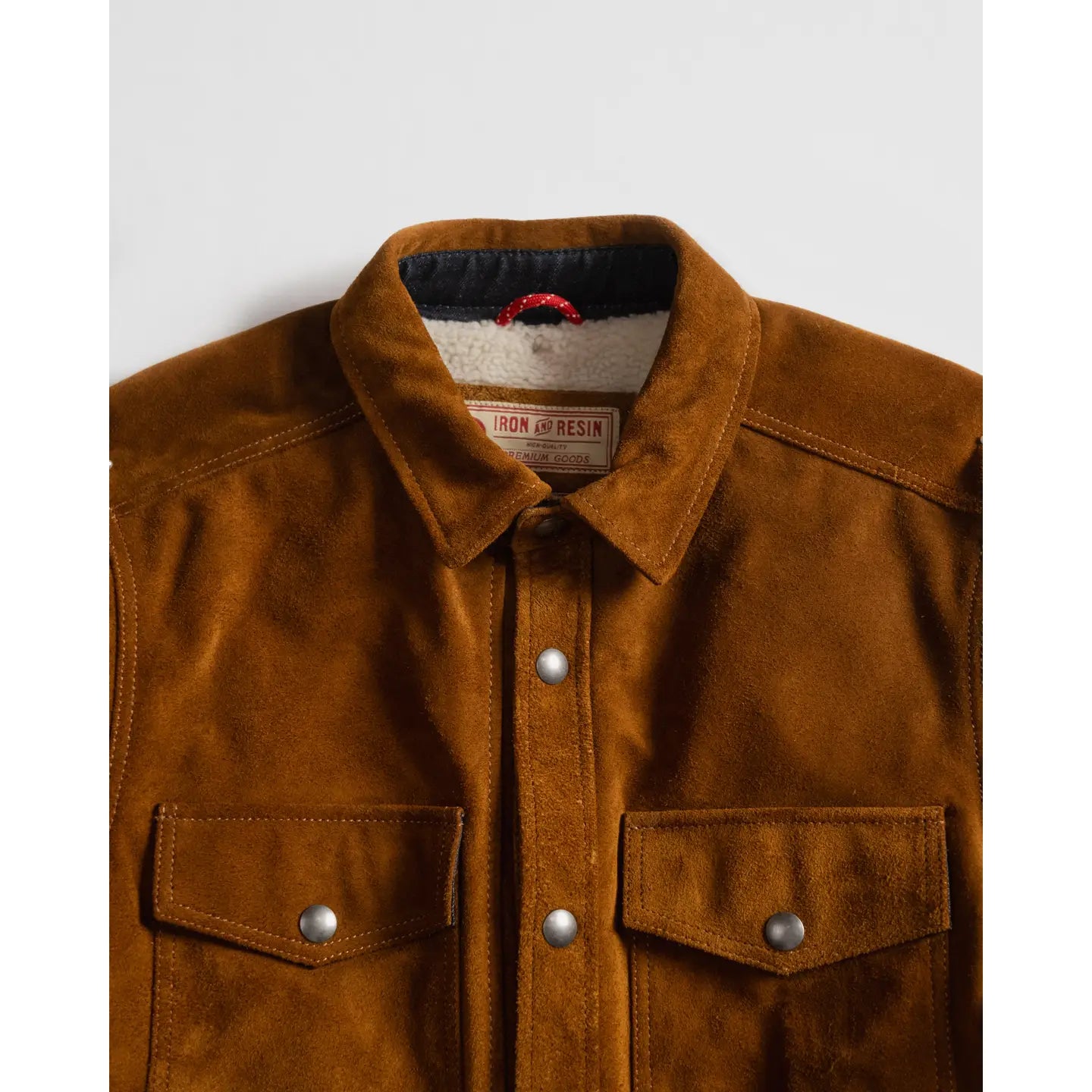 Peak Overshirt Buffalo Suede Leather Jacket