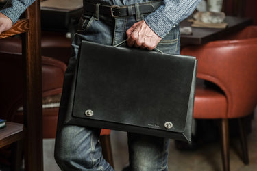 ColsenKeane No. 721 Attaché Case | 5/6oz Full Grain Leather | Slim Minimalist Briefcase