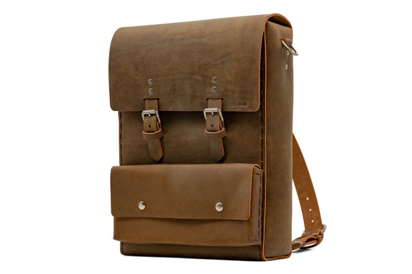No. 1116 8/9oz Leather Backpack | Hand-Stitched Travel Bag
