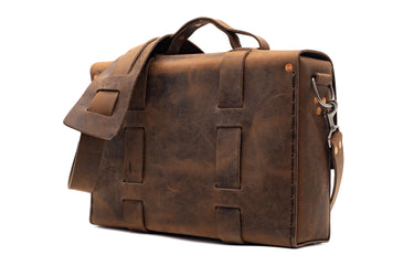 LIMITED EDITION NO. 4313 MINIMALIST STANDARD LEATHER SATCHEL IN CHANTILLY BROWN - 6 MADE, ONLY 3 REMAIN