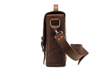 LIMITED EDITION NO. 4313 MINIMALIST STANDARD LEATHER SATCHEL IN CHANTILLY BROWN - 6 MADE, ONLY 3 REMAIN