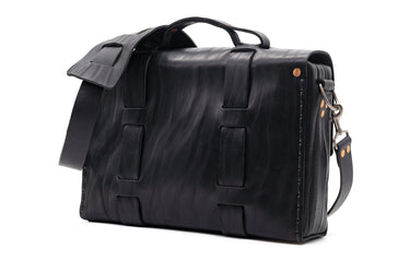 Limited Edition No. 4313 - Minimalist Standard Leather Satchel in Commonwealth Black - 5 MADE, SOLD OUT