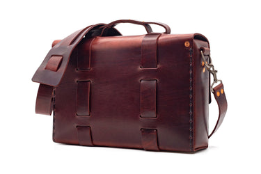 LIMITED EDITION NO. 4313 MINIMALIST STANDARD LEATHER SATCHEL IN BEAUMONT BROWN - ONLY 2 LEFT