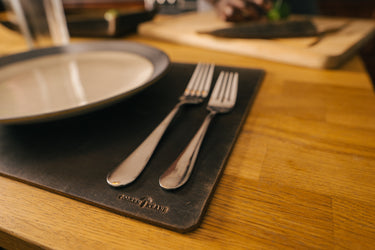 ColsenKeane No. 420 Leather Placemat | 8/9oz Full Grain Leather | Handcrafted Premium Dining Mat