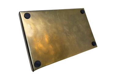 Brass Tulum Tray with leather insert