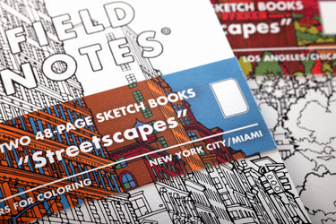Field Notes Streetscapes 2-Pack Sketch Books | 70# Mohawk Superfine Paper | 4.75" x 7.5" Urban Artist Format