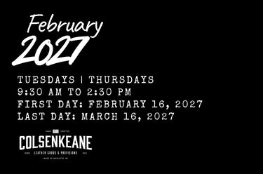 Leather Crafting Residency (Internship) | 2027