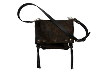 ColsenKeane No. 527 Key Convertible Clutch | 5/6oz Full Grain Leather | 3-in-1 Foldover Tote, Crossbody & Clutch in Hazelhurst Hair-on Hide | One-Of-A-Kind