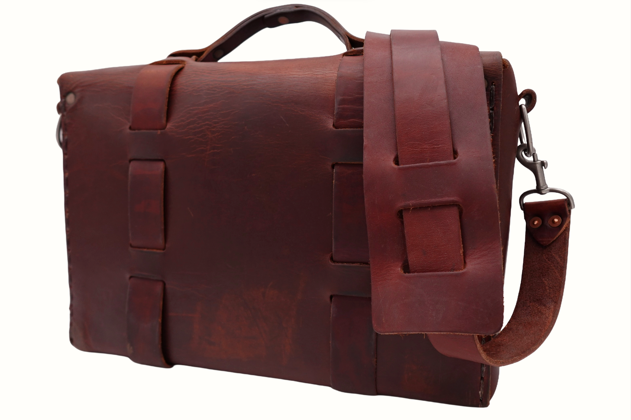 SEASONED NO. 4313 - MINIMALIST SATCHEL IN SCOTCH GRUNGE