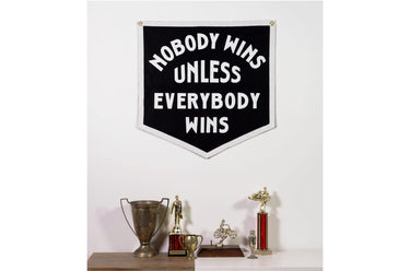 Oxford Pennant | 'Nobody Wins Unless Everybody Wins' Camp Flag