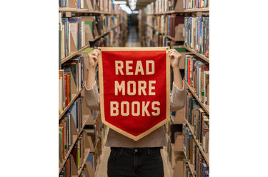 Oxford Pennant | 'Read More Books' Camp Flag