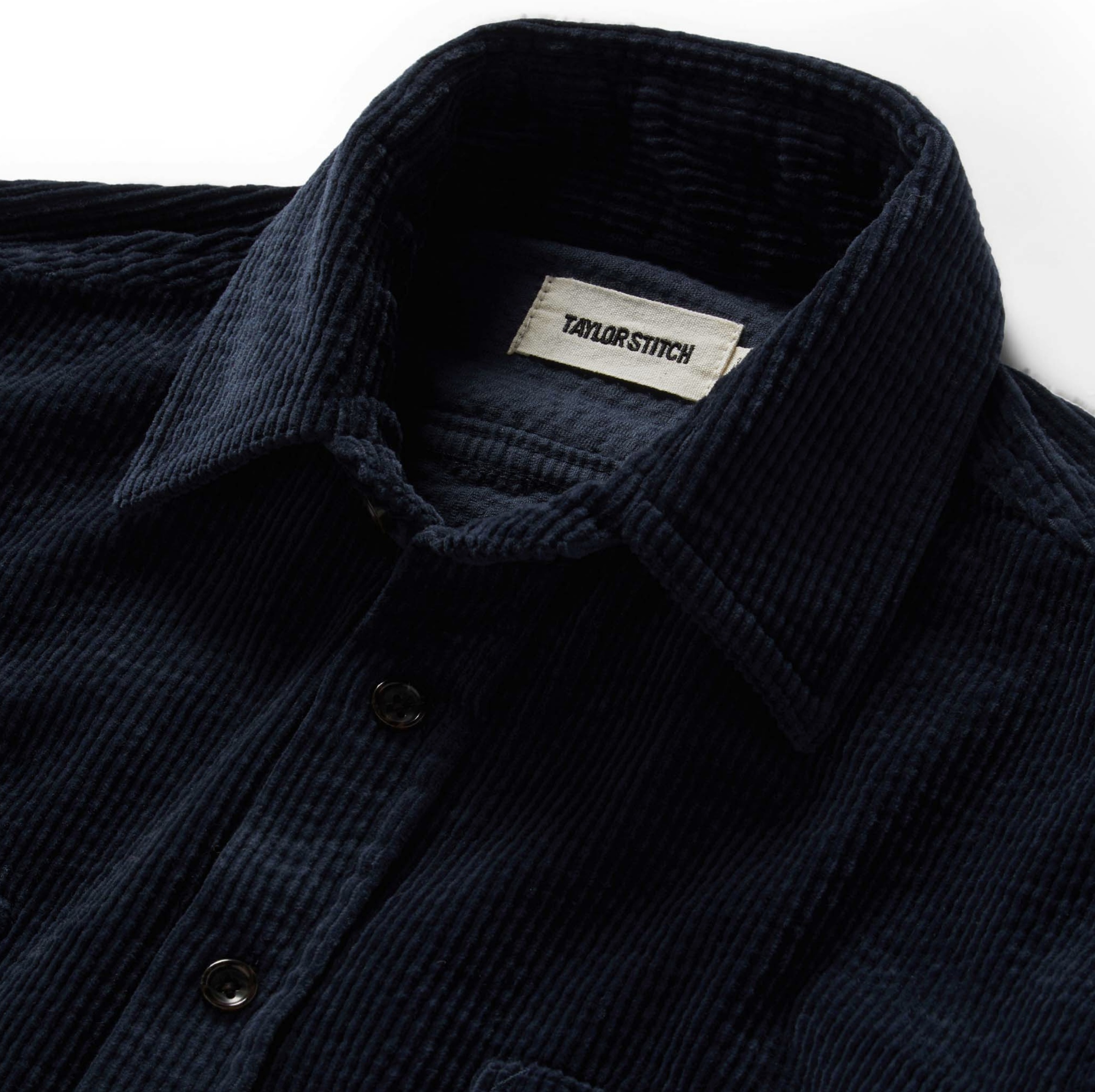 The Utility Shirt in Dark Navy Crepe Cord