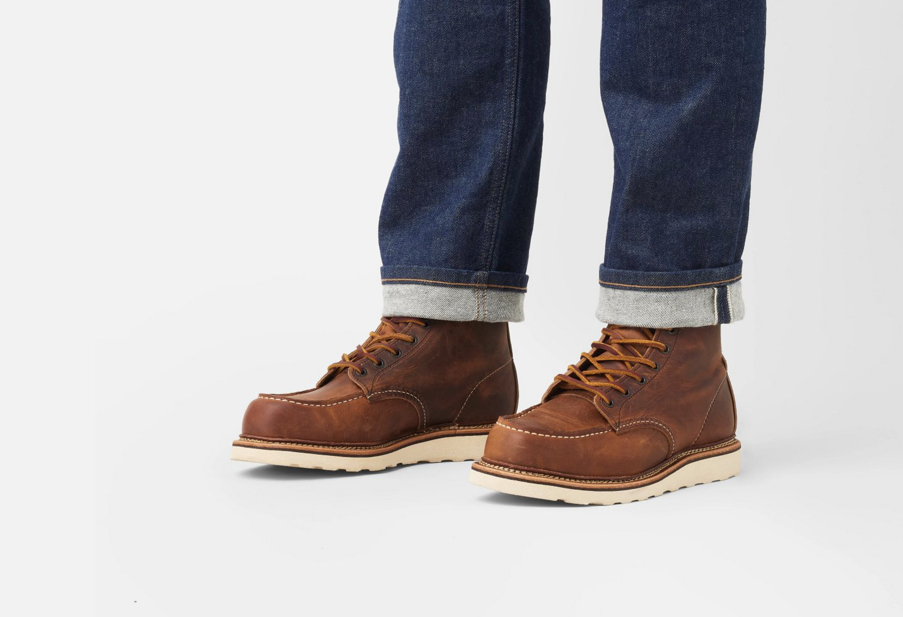 No. 1907 Red Wing Heritage Classic Moc Style in Copper Rough Tough Leather