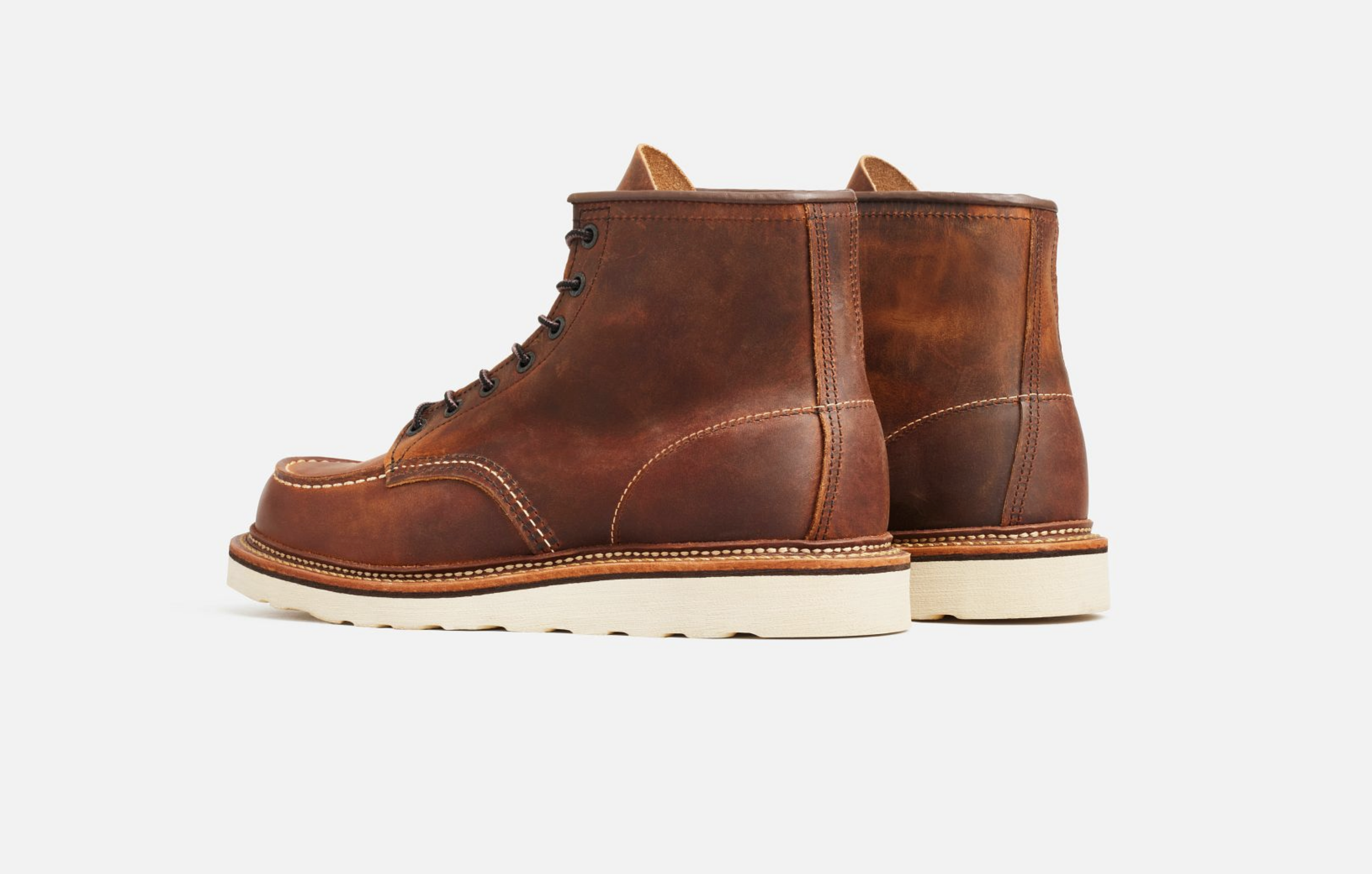 No. 1907 - Red Wing Heritage Classic Moc Style in Copper Rough & Tough  Leather