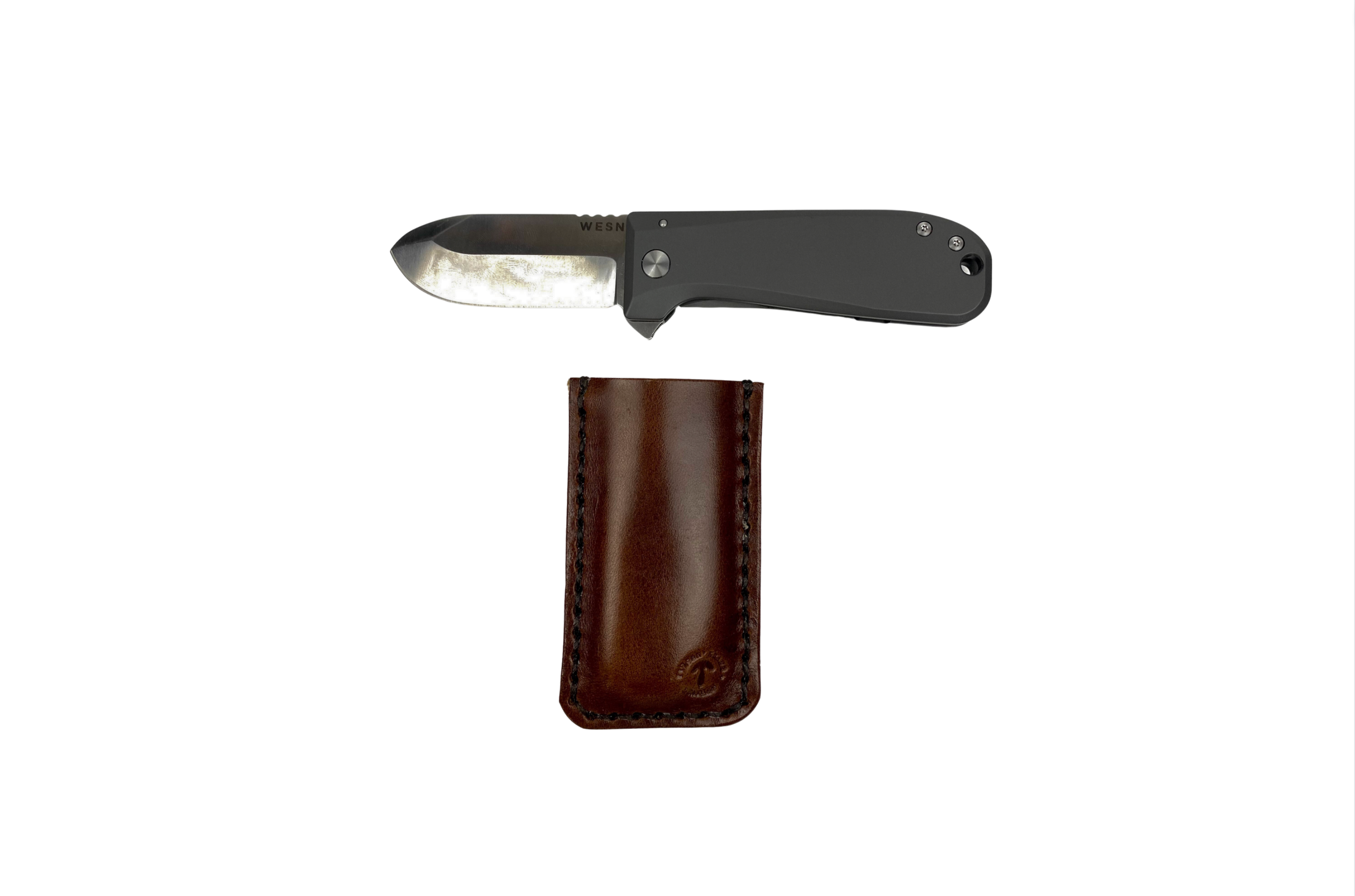 WESN The Allman Knife with Leather Sheath